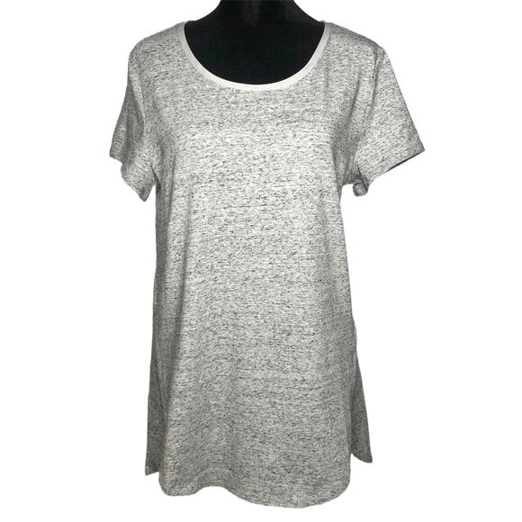 H by Halston Gray Donegal Knit Scoop-Neck Top - Size XS - Picture 2 of 12